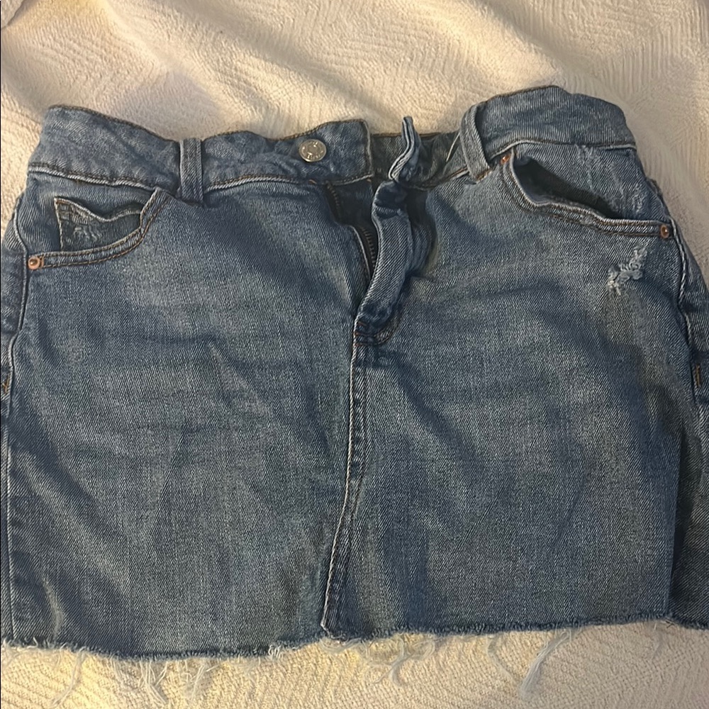 Wild Fable Blue Denim Mini Skirt